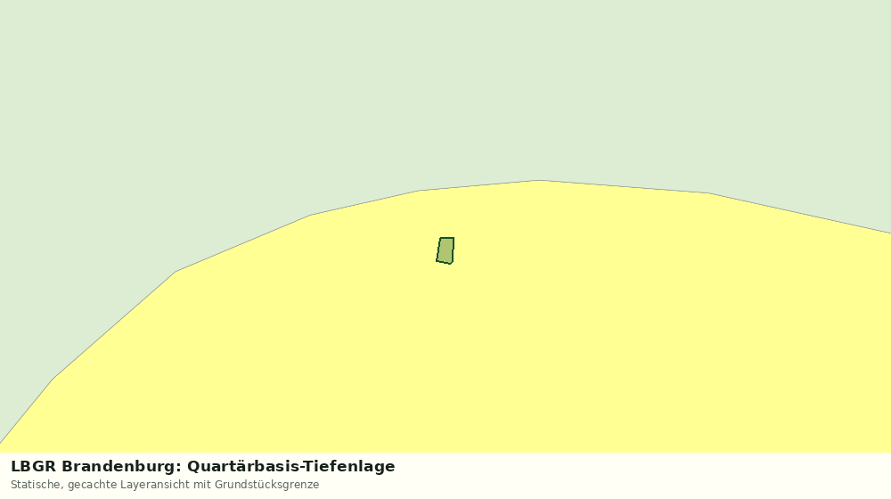 Statische Kartenansicht: LBGR Brandenburg: Quartärbasis-Tiefenlage