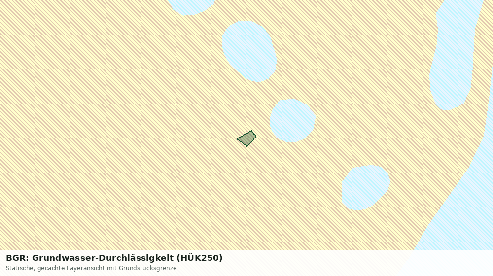 Statische Kartenansicht: BGR: Grundwasser-Durchlässigkeit (HÜK250)
