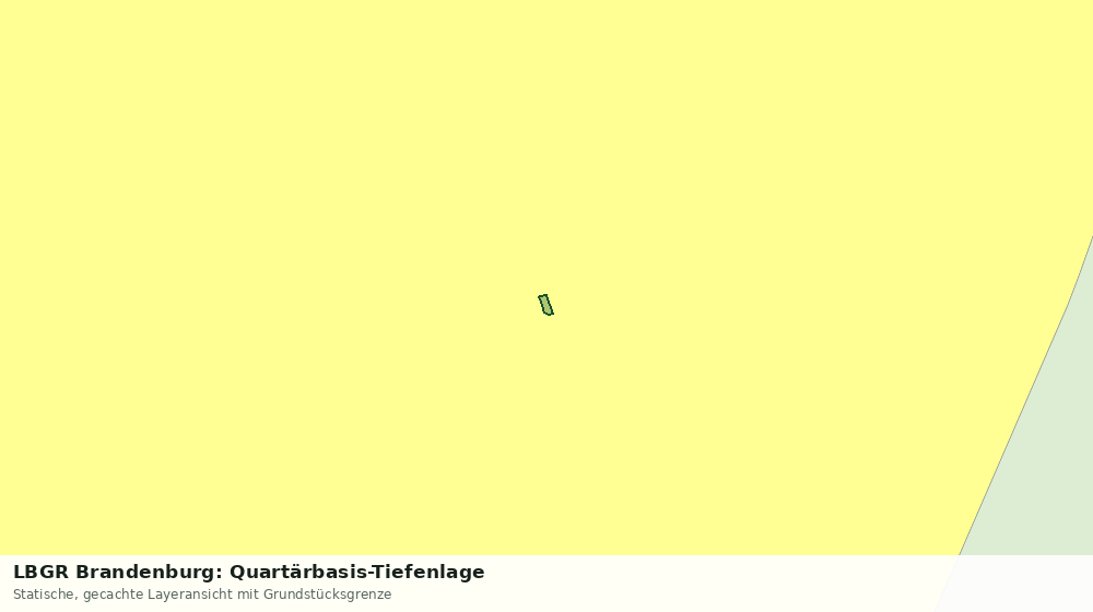 Statische Kartenansicht: LBGR Brandenburg: Quartärbasis-Tiefenlage