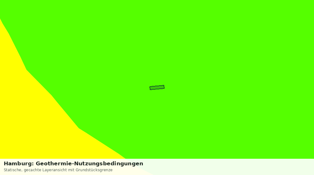 Statische Kartenansicht: Hamburg: Geothermie-Nutzungsbedingungen