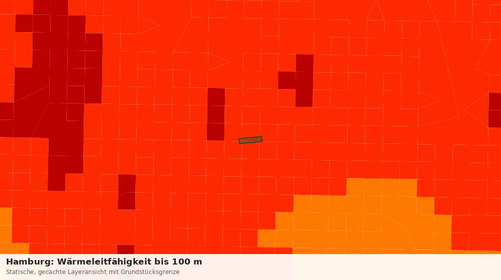 Statische Kartenansicht: Hamburg: Wärmeleitfähigkeit bis 100 m