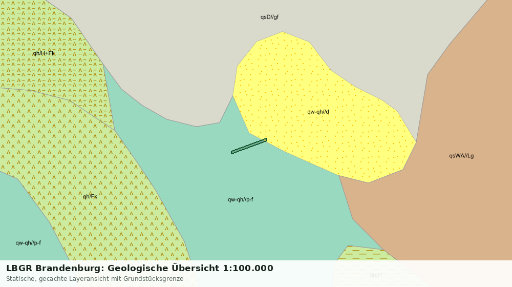 Statische Kartenansicht: LBGR Brandenburg: Geologische Übersicht 1:100.000