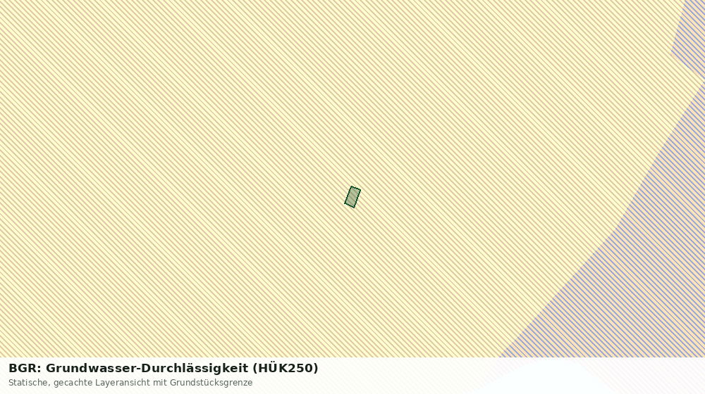 Statische Kartenansicht: BGR: Grundwasser-Durchlässigkeit (HÜK250)