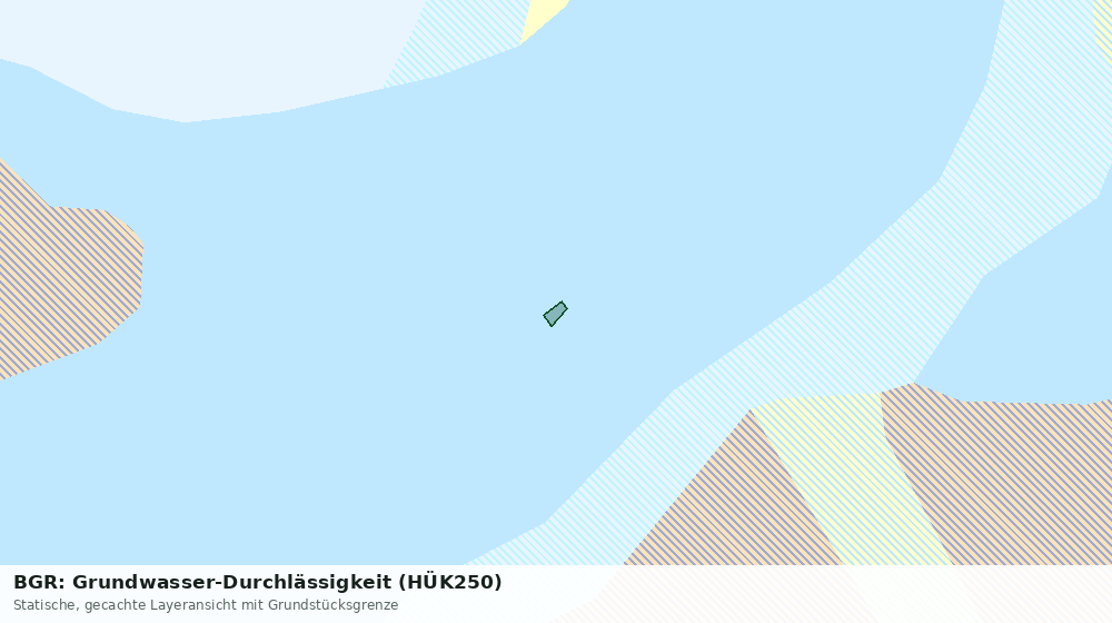 Statische Kartenansicht: BGR: Grundwasser-Durchlässigkeit (HÜK250)