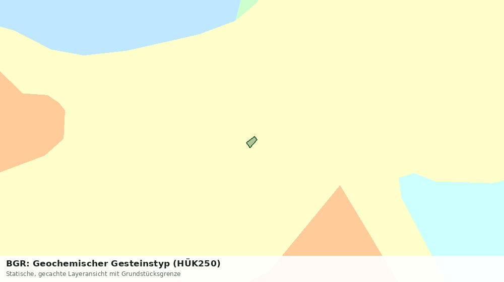 Statische Kartenansicht: BGR: Geochemischer Gesteinstyp (HÜK250)