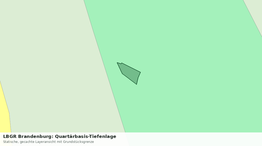 Statische Kartenansicht: LBGR Brandenburg: Quartärbasis-Tiefenlage