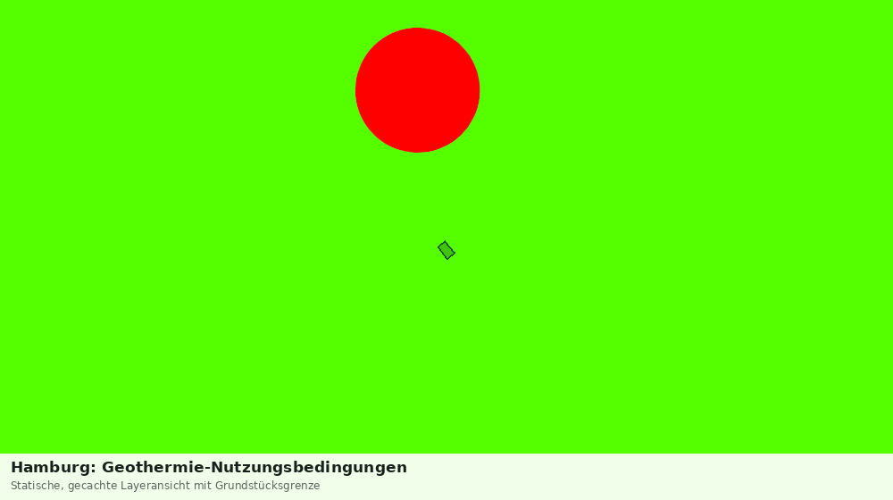 Statische Kartenansicht: Hamburg: Geothermie-Nutzungsbedingungen