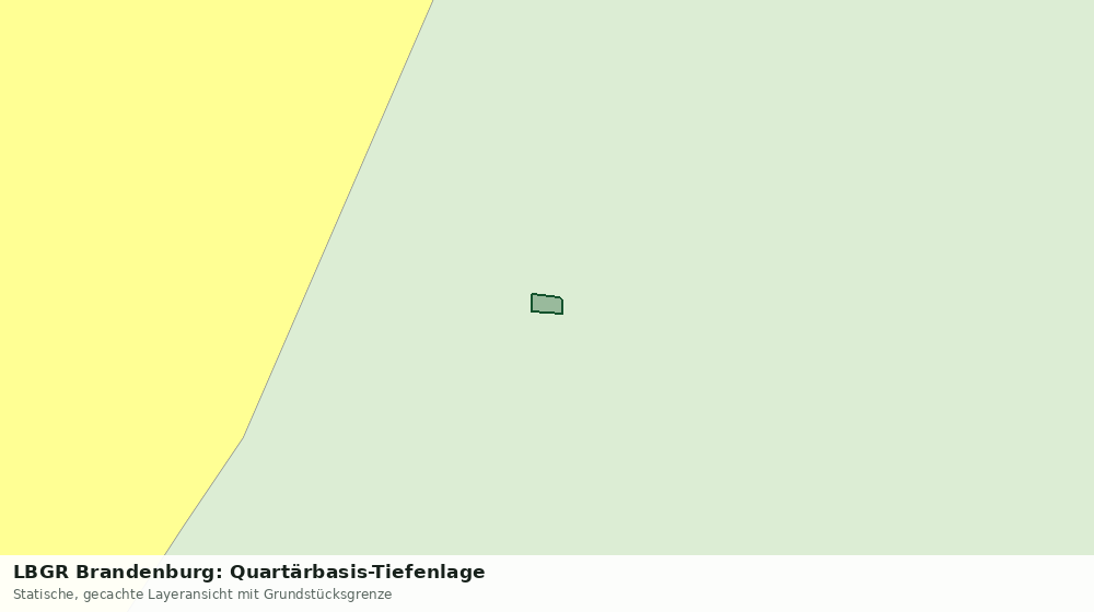 Statische Kartenansicht: LBGR Brandenburg: Quartärbasis-Tiefenlage