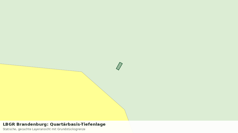 Statische Kartenansicht: LBGR Brandenburg: Quartärbasis-Tiefenlage