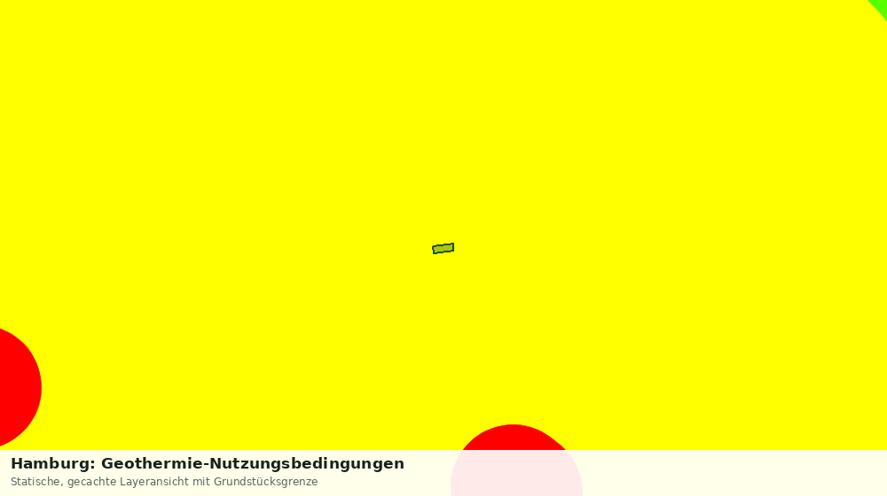 Statische Kartenansicht: Hamburg: Geothermie-Nutzungsbedingungen
