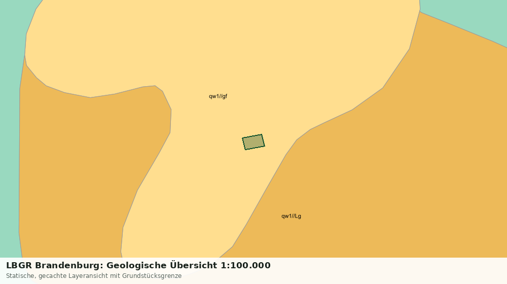 Statische Kartenansicht: LBGR Brandenburg: Geologische Übersicht 1:100.000