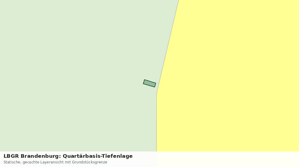 Statische Kartenansicht: LBGR Brandenburg: Quartärbasis-Tiefenlage