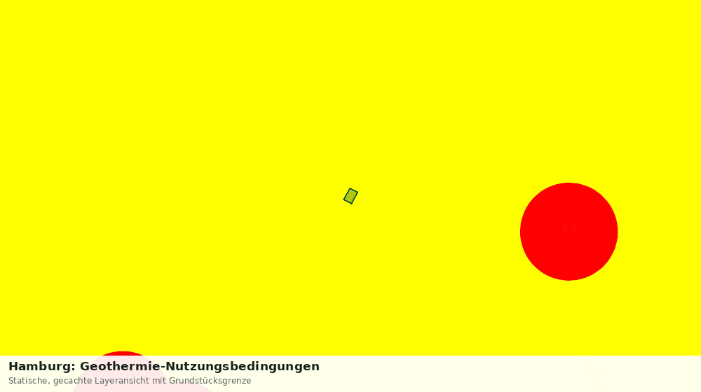 Statische Kartenansicht: Hamburg: Geothermie-Nutzungsbedingungen