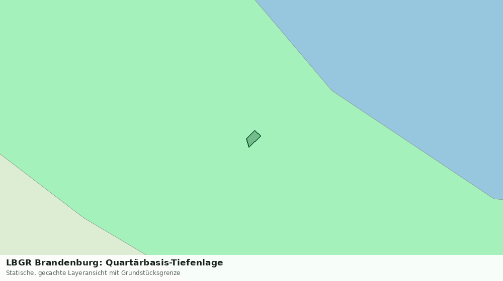 Statische Kartenansicht: LBGR Brandenburg: Quartärbasis-Tiefenlage