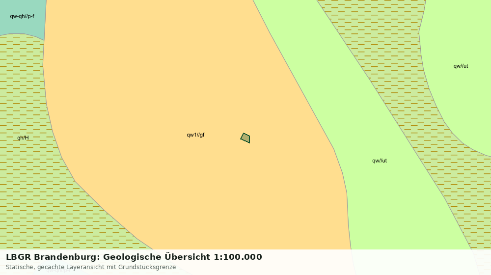 Statische Kartenansicht: LBGR Brandenburg: Geologische Übersicht 1:100.000