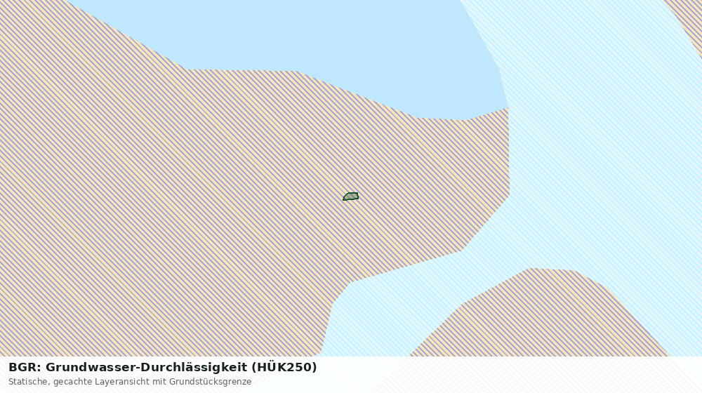 Statische Kartenansicht: BGR: Grundwasser-Durchlässigkeit (HÜK250)
