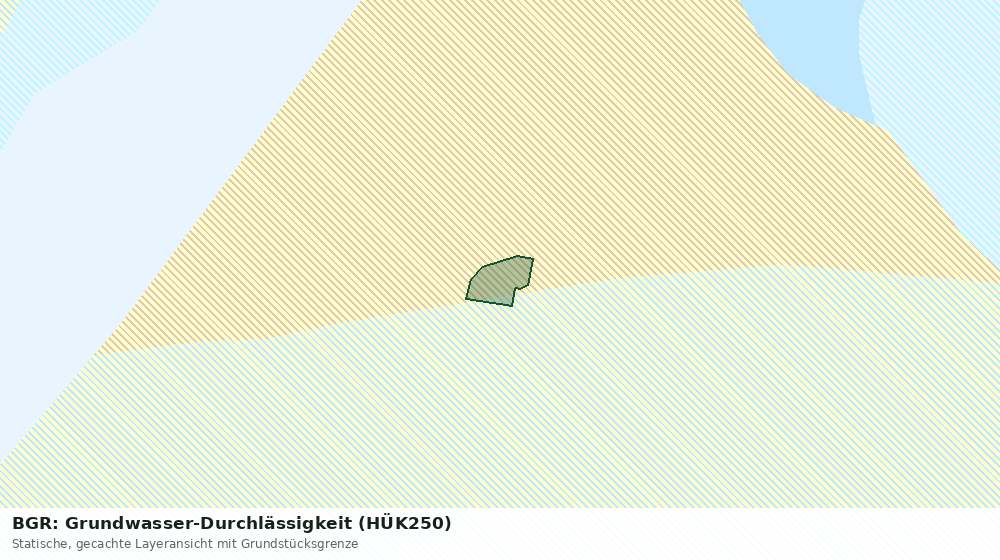 Statische Kartenansicht: BGR: Grundwasser-Durchlässigkeit (HÜK250)