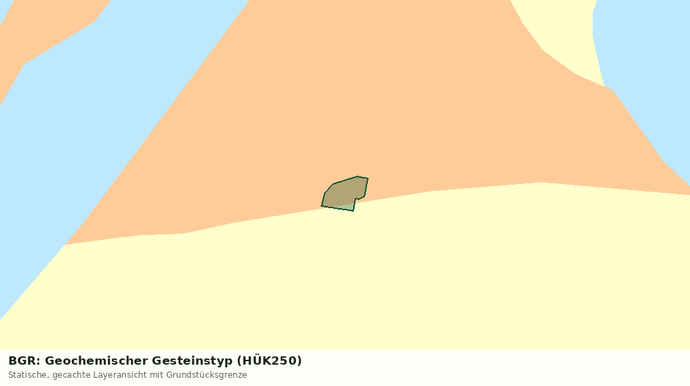 Statische Kartenansicht: BGR: Geochemischer Gesteinstyp (HÜK250)