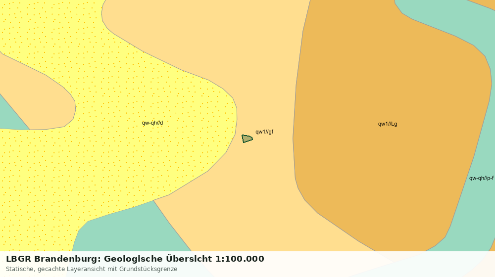 Statische Kartenansicht: LBGR Brandenburg: Geologische Übersicht 1:100.000