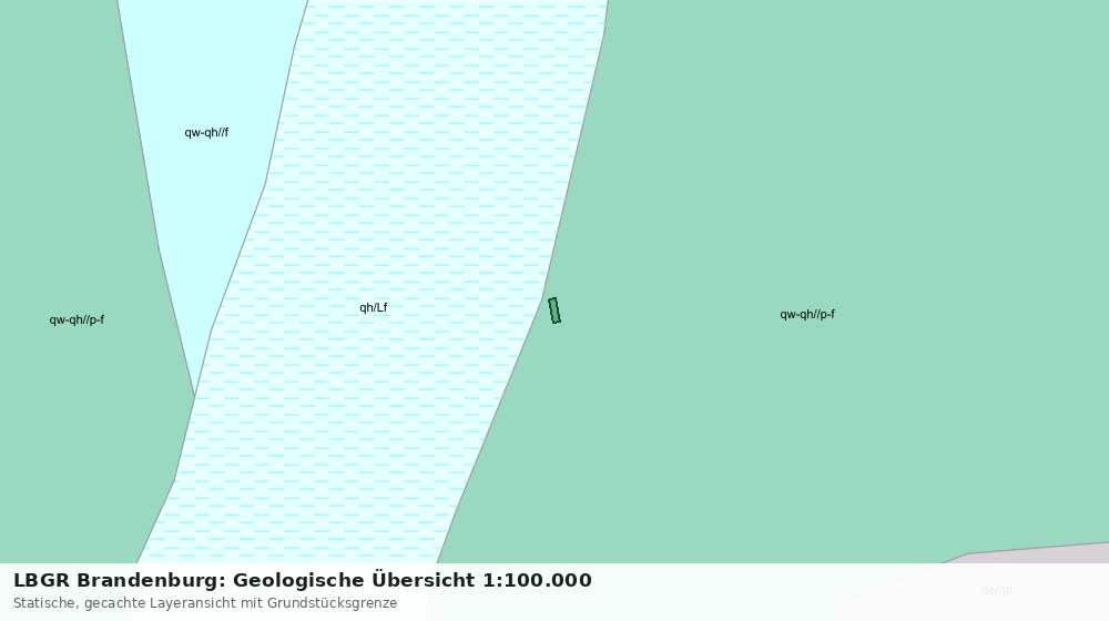 Statische Kartenansicht: LBGR Brandenburg: Geologische Übersicht 1:100.000
