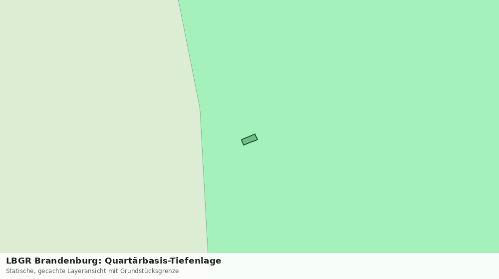 Statische Kartenansicht: LBGR Brandenburg: Quartärbasis-Tiefenlage