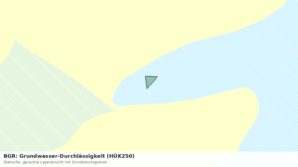 Statische Kartenansicht: BGR: Grundwasser-Durchlässigkeit (HÜK250)