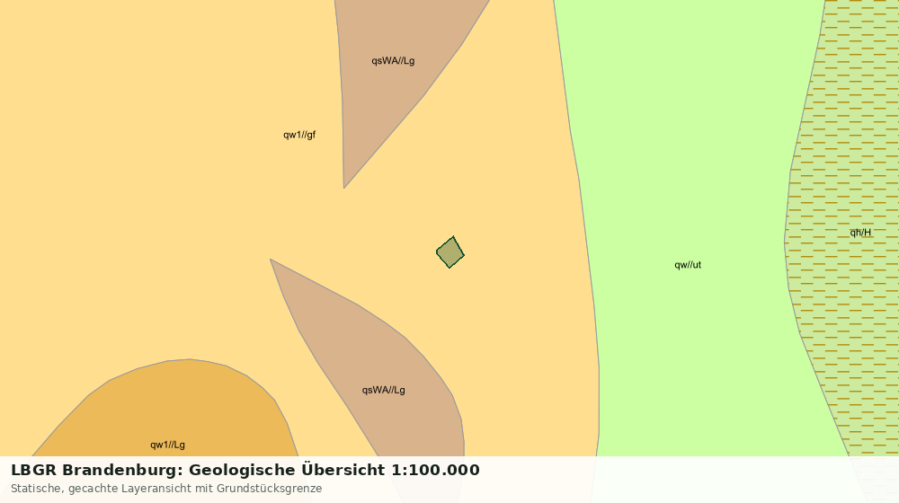 Statische Kartenansicht: LBGR Brandenburg: Geologische Übersicht 1:100.000