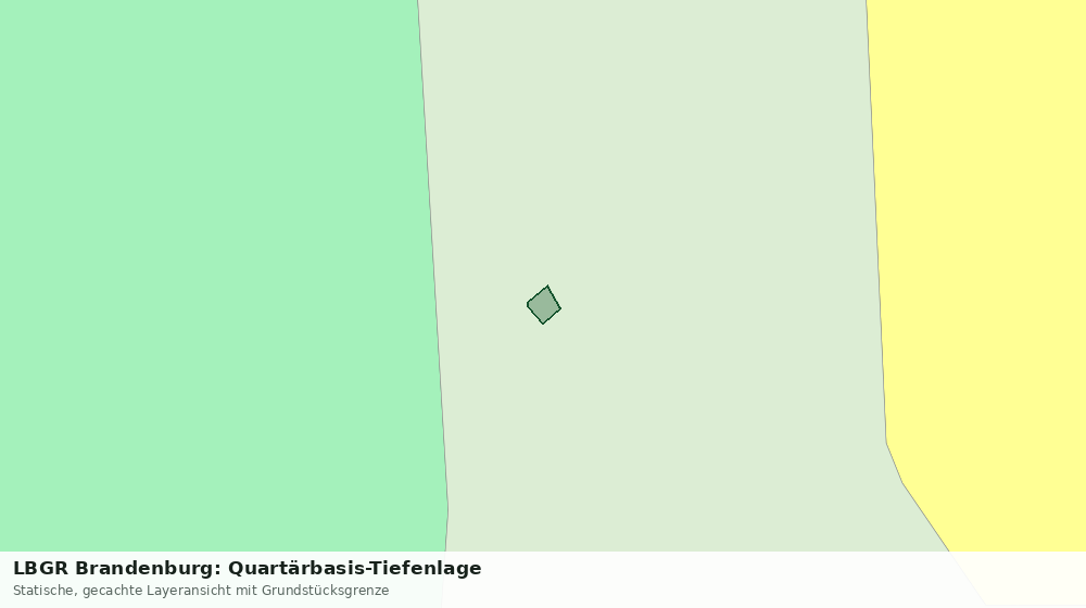 Statische Kartenansicht: LBGR Brandenburg: Quartärbasis-Tiefenlage