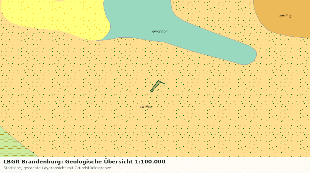 Statische Kartenansicht: LBGR Brandenburg: Geologische Übersicht 1:100.000