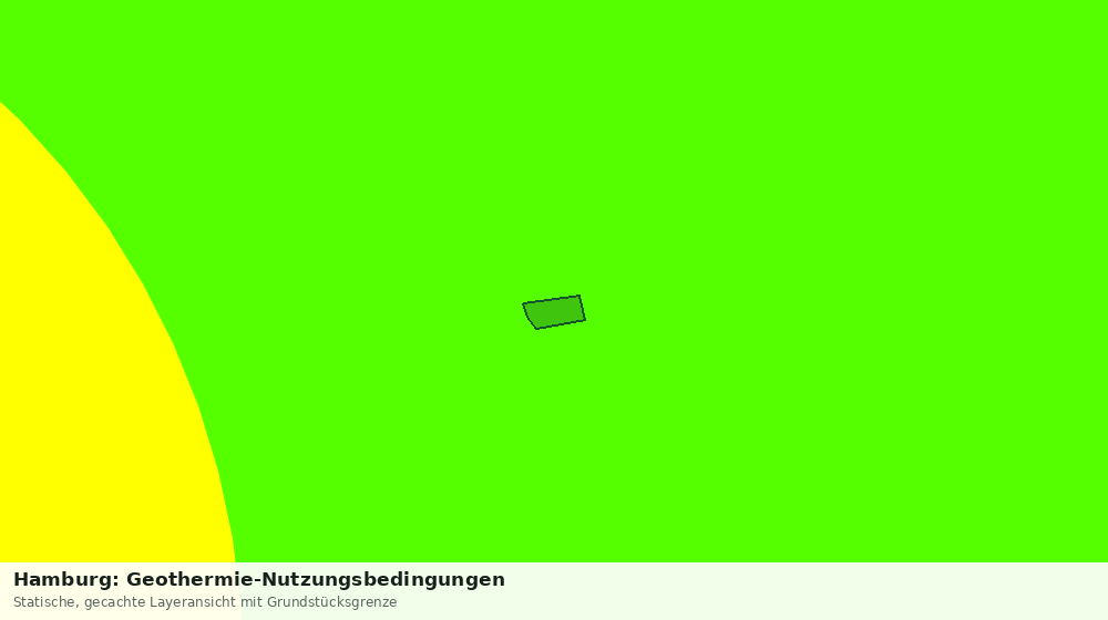 Statische Kartenansicht: Hamburg: Geothermie-Nutzungsbedingungen