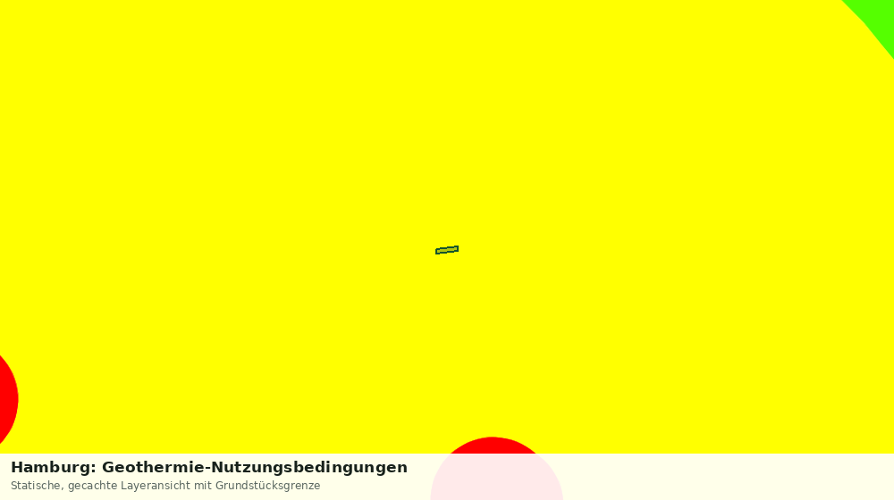 Statische Kartenansicht: Hamburg: Geothermie-Nutzungsbedingungen