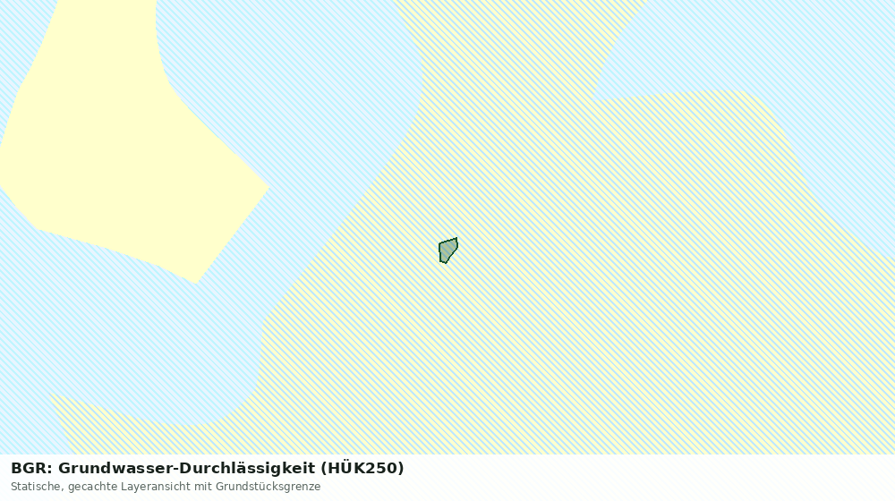 Statische Kartenansicht: BGR: Grundwasser-Durchlässigkeit (HÜK250)