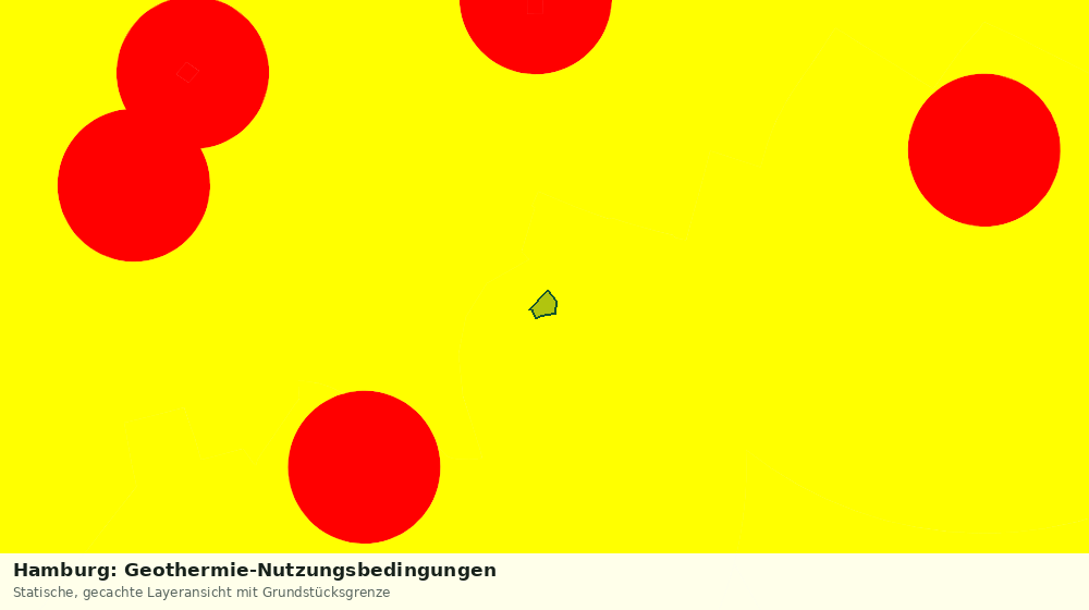 Statische Kartenansicht: Hamburg: Geothermie-Nutzungsbedingungen