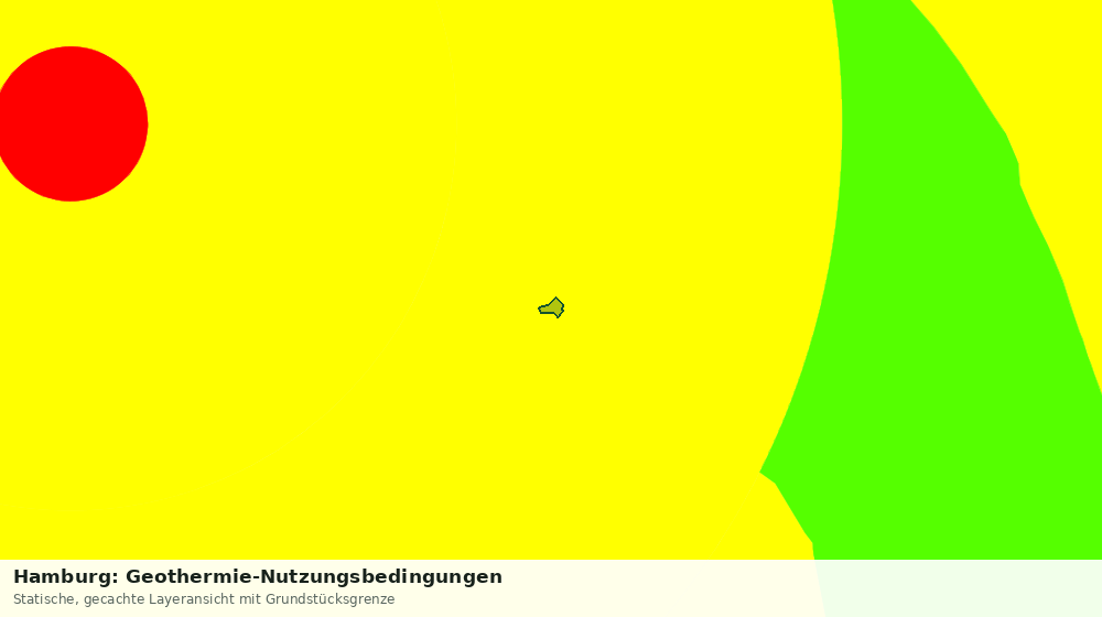Statische Kartenansicht: Hamburg: Geothermie-Nutzungsbedingungen