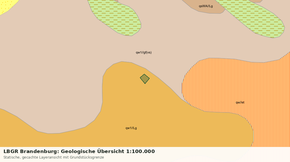 Statische Kartenansicht: LBGR Brandenburg: Geologische Übersicht 1:100.000