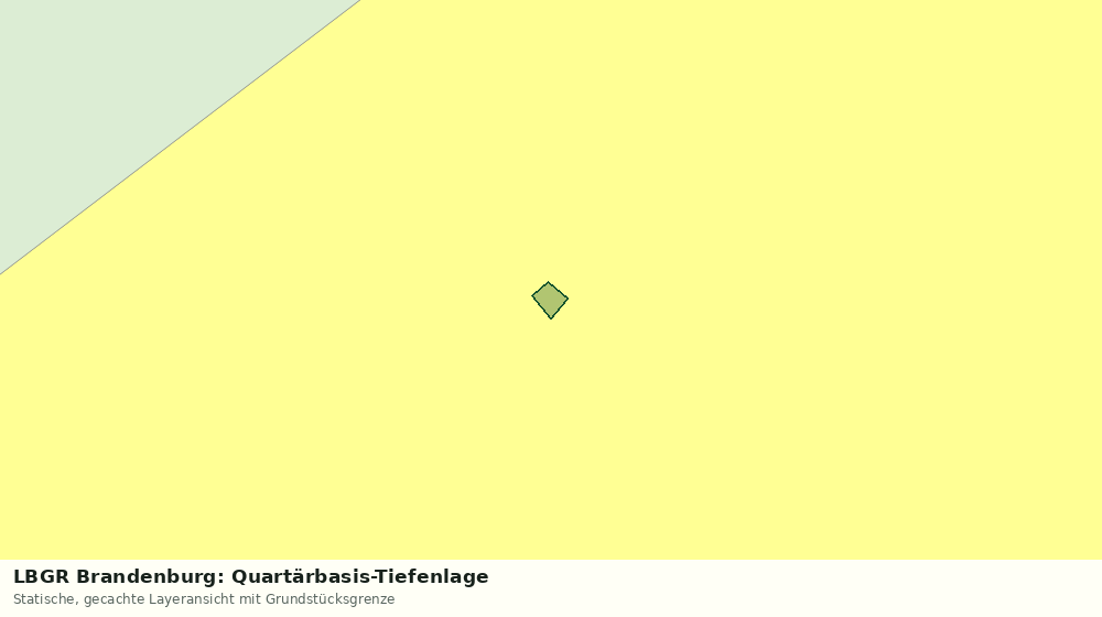Statische Kartenansicht: LBGR Brandenburg: Quartärbasis-Tiefenlage