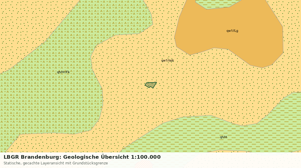 Statische Kartenansicht: LBGR Brandenburg: Geologische Übersicht 1:100.000