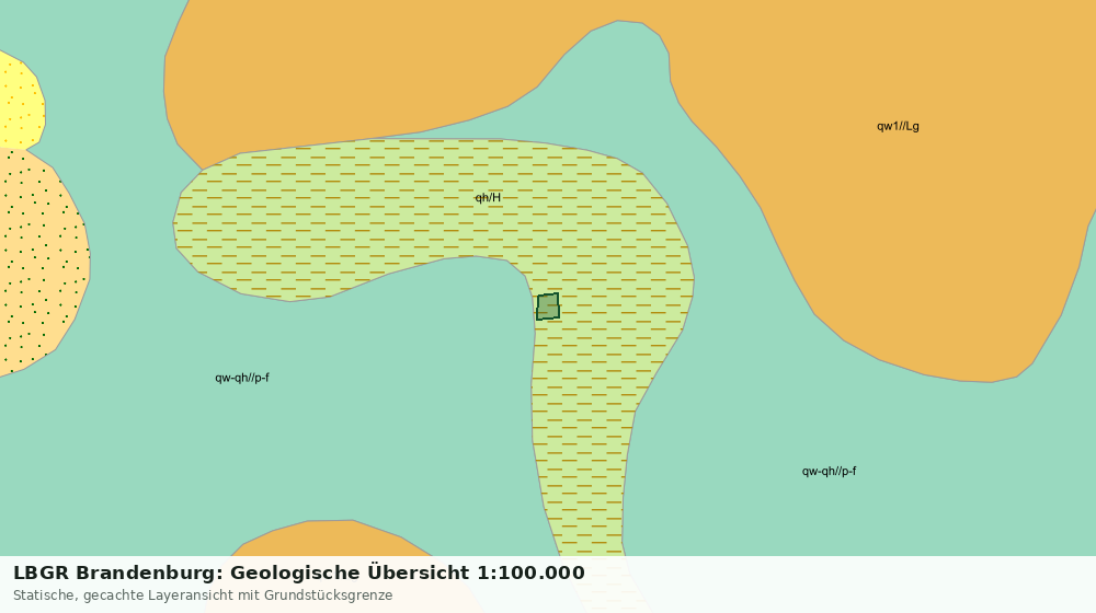 Statische Kartenansicht: LBGR Brandenburg: Geologische Übersicht 1:100.000