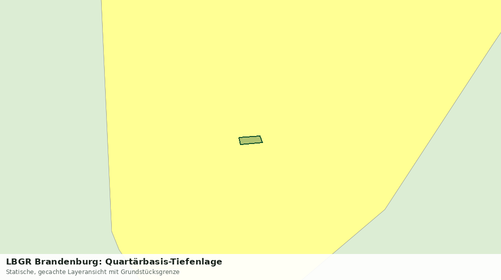 Statische Kartenansicht: LBGR Brandenburg: Quartärbasis-Tiefenlage