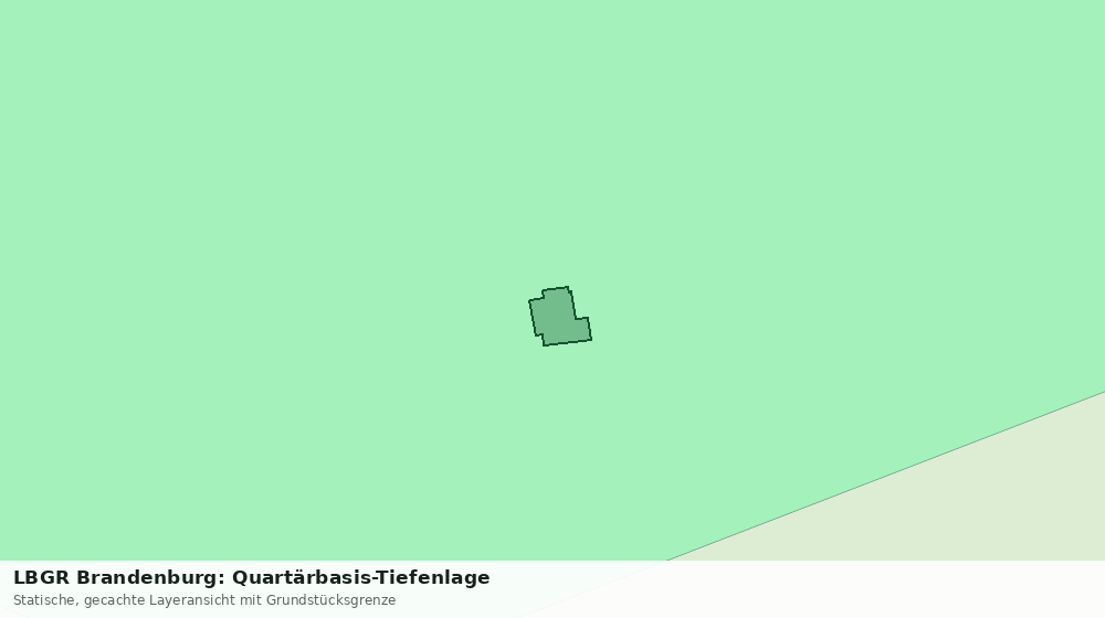 Statische Kartenansicht: LBGR Brandenburg: Quartärbasis-Tiefenlage