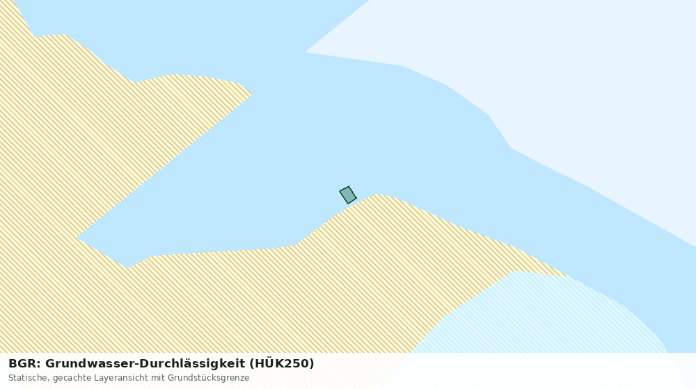 Statische Kartenansicht: BGR: Grundwasser-Durchlässigkeit (HÜK250)