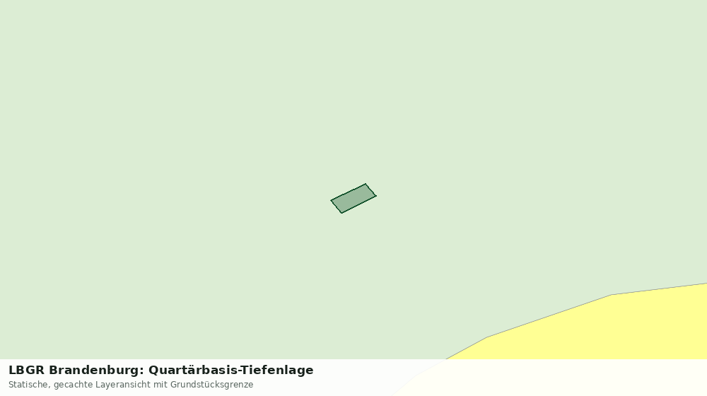 Statische Kartenansicht: LBGR Brandenburg: Quartärbasis-Tiefenlage