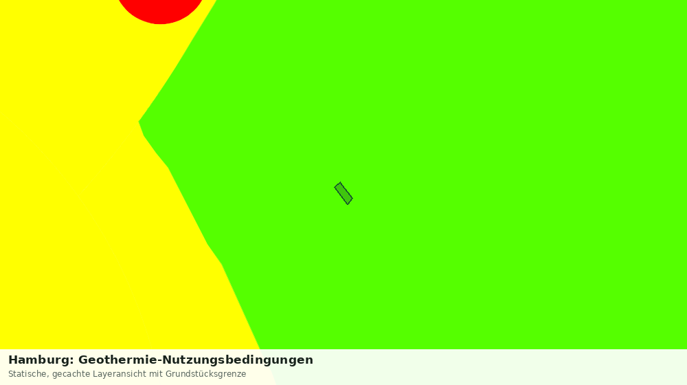 Statische Kartenansicht: Hamburg: Geothermie-Nutzungsbedingungen
