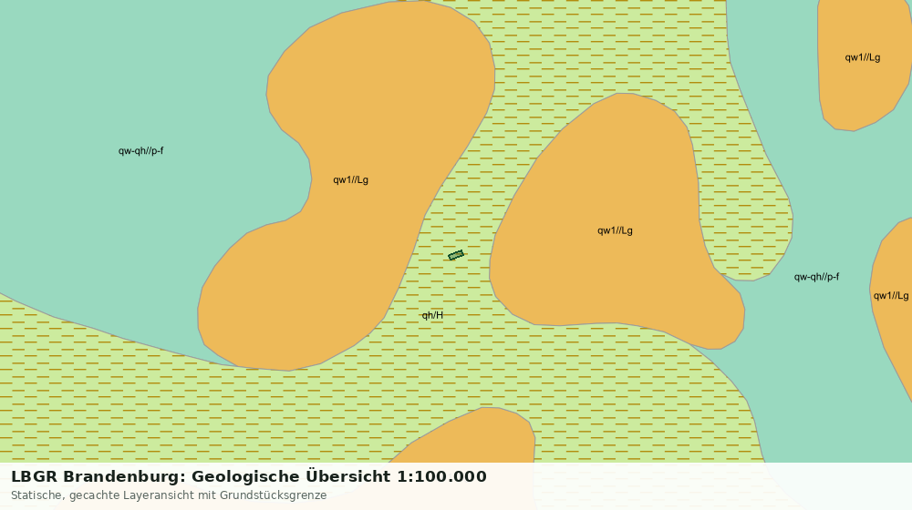 Statische Kartenansicht: LBGR Brandenburg: Geologische Übersicht 1:100.000