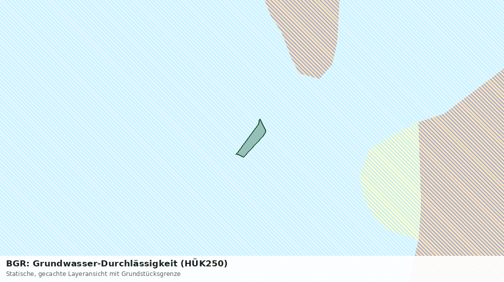 Statische Kartenansicht: BGR: Grundwasser-Durchlässigkeit (HÜK250)