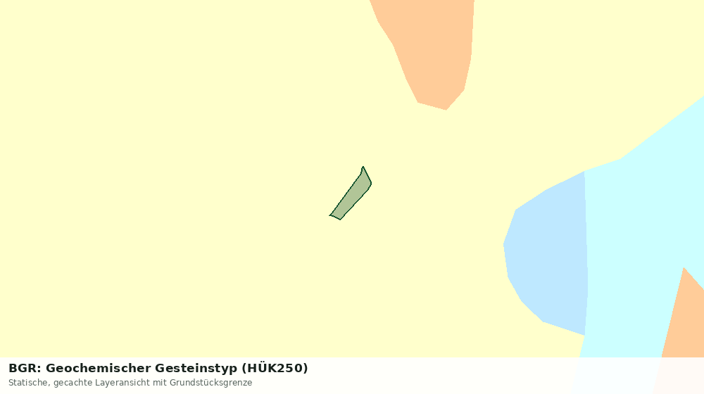 Statische Kartenansicht: BGR: Geochemischer Gesteinstyp (HÜK250)