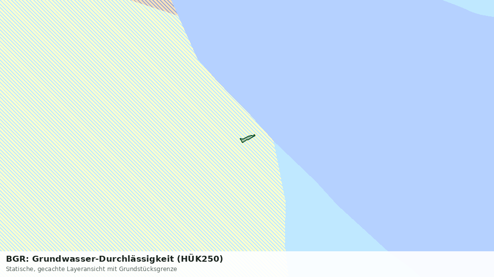 Statische Kartenansicht: BGR: Grundwasser-Durchlässigkeit (HÜK250)