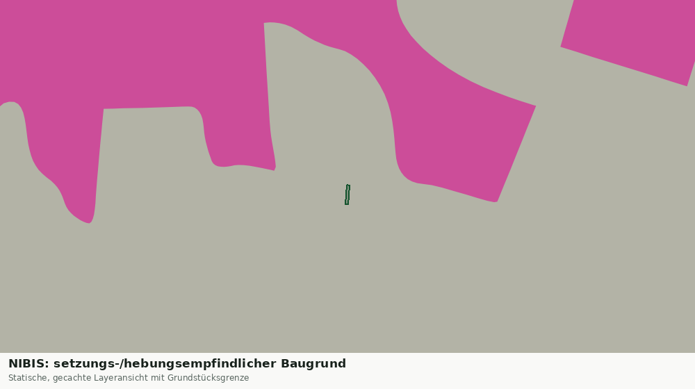 Statische Kartenansicht: NIBIS: setzungs-/hebungsempfindlicher Baugrund