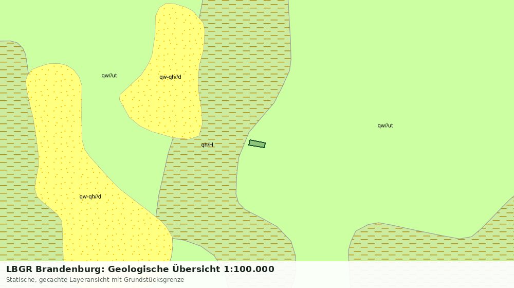 Statische Kartenansicht: LBGR Brandenburg: Geologische Übersicht 1:100.000