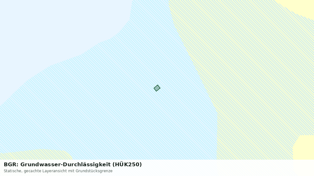 Statische Kartenansicht: BGR: Grundwasser-Durchlässigkeit (HÜK250)